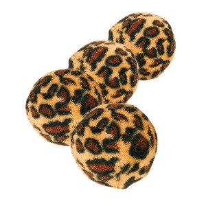 Trixie Set of Toy Balls with Leopard Print