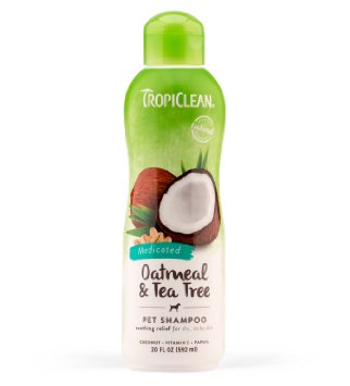 TropiClean Oatmeal + Tea Tree Shampoo - Σαμπουάν με έλαια Βρώμης και Tea Tree 592ml