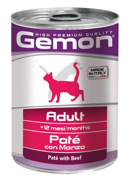Gemon Pate with Beef – Adult Cat Πατέ Βοδινού 400γρ.